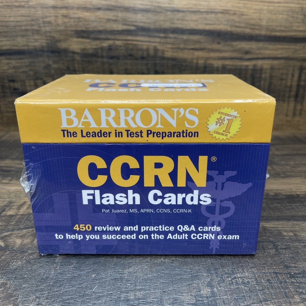 NEW Sealed Barron's CCRN 450 Flash Cards‎ Exam 2019
